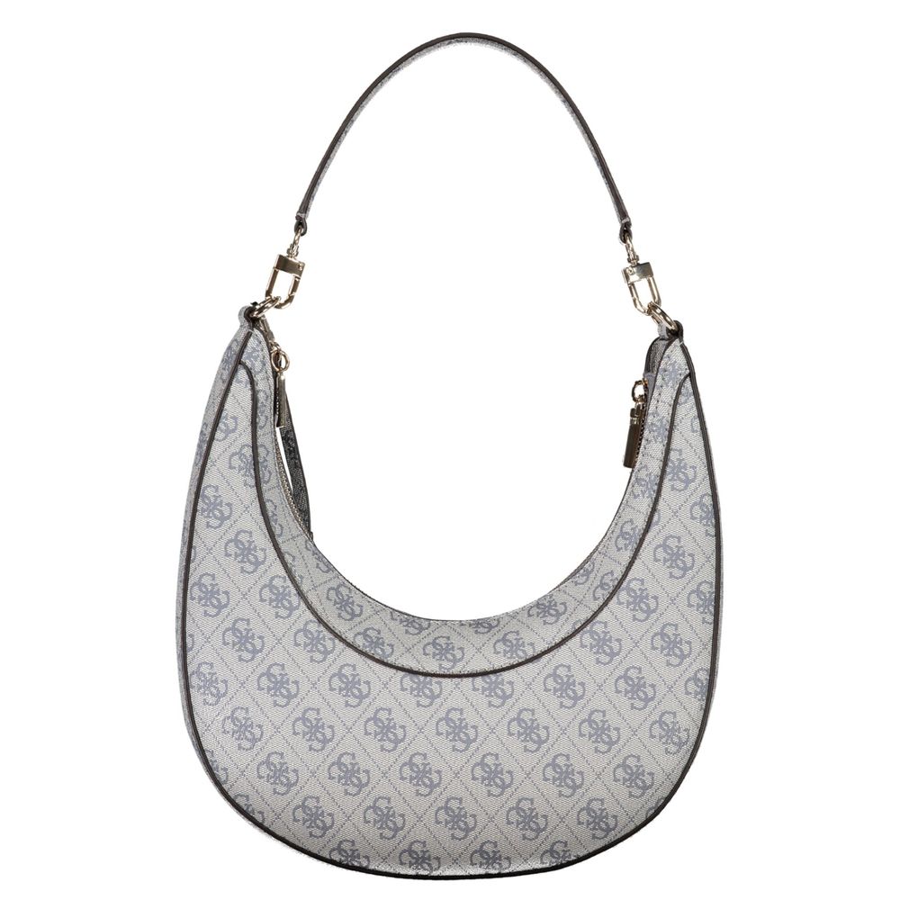 Handbag by Guess Jeans for women in polyurethane azzurro features a refined silhouette, showcasing a secure zipper, organized internal-pockets & cardholder, and versatile detachable-strap & handle for a refined finish.