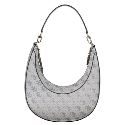 Handbag by Guess Jeans for women in polyurethane azzurro features a refined silhouette, showcasing a secure zipper, organized internal-pockets & cardholder, and versatile detachable-strap & handle for a refined finish.