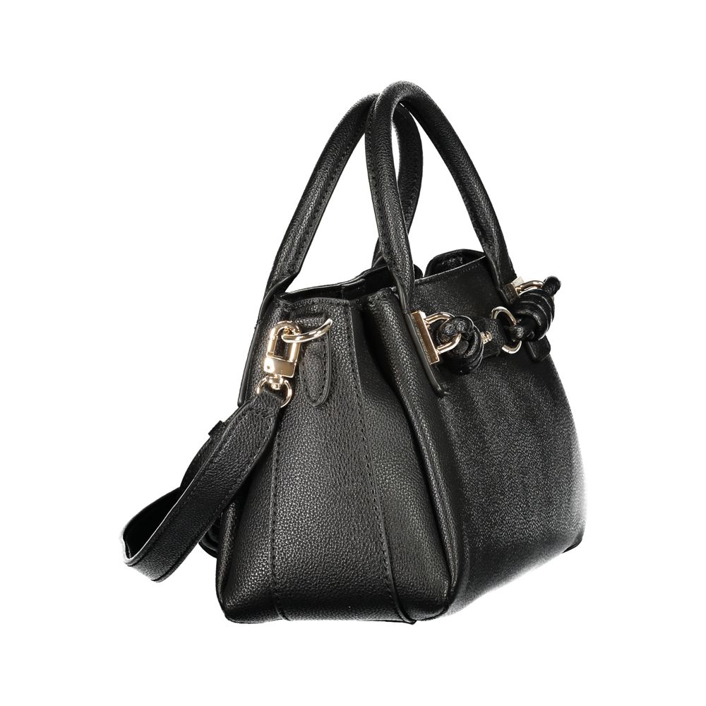 Handbag by Guess Jeans for women in polyurethane black features a refined silhouette, showcasing a secure , organized built-in-compartments & document-holder, and versatile shoulder-strap, handle & adjustable-strap for a refined finish.