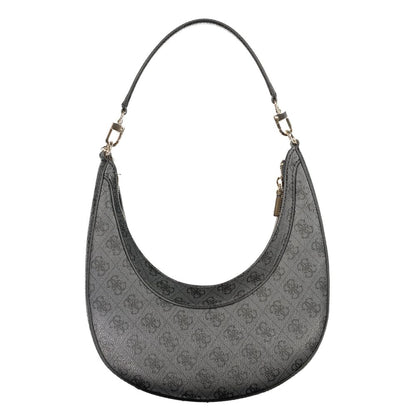 Evening Handbag by Guess Jeans for women in polyurethane black presents a ornamental silhouette, showcasing a secure zipper, ample internal-pockets & cardholder, and versatile handle for a ornamental finish.