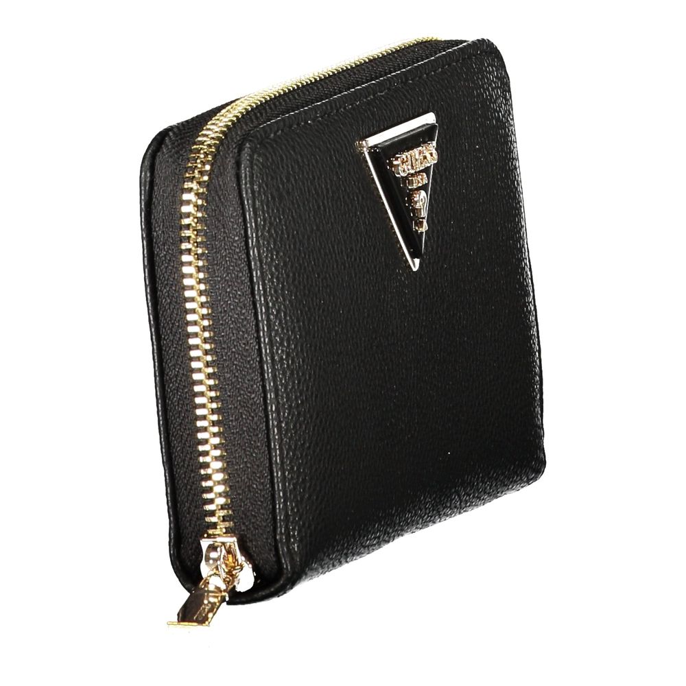 Cardholder Wallet by Guess Jeans for women in polyurethane black presents a architectural silhouette from the Laurel Polyurethane Cardholder Wallet collection, showcasing architectural card-organization coin-purse for a architectural finish.