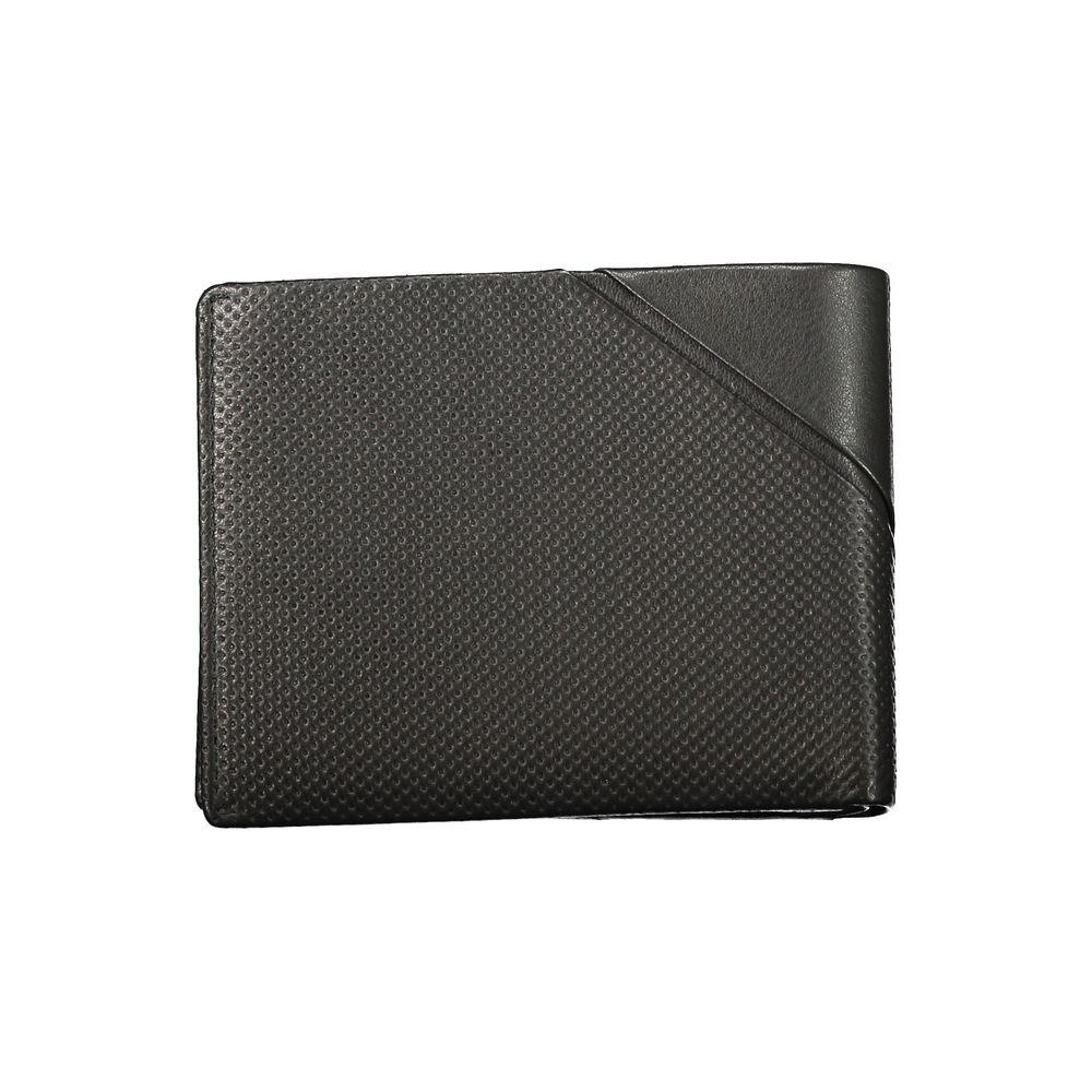 Cardholder Wallet by Guess Jeans for men in leather black presents a architectural silhouette from the Leather Cardholder Wallet collection, showcasing architectural card-organization coin-purse for a architectural finish.