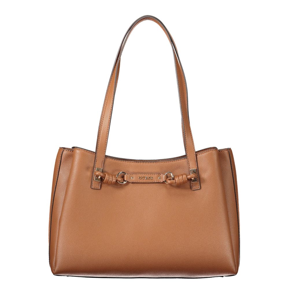 Guess Jeans Camelia Polyethylene Handbag - Brown