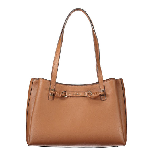 Guess Jeans Camelia Polyethylene Handbag - Brown