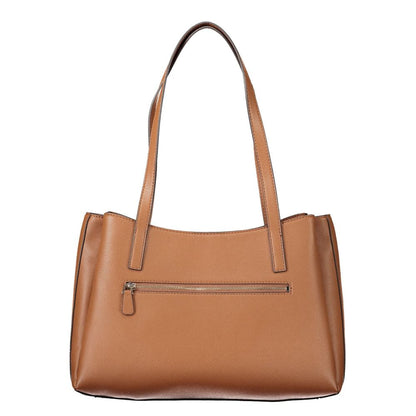 Guess Jeans Camelia Polyethylene Handbag - Brown
