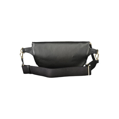 Fanny Pack Handbag by Coccinelle for women in leather black & signature features a ornamental silhouette, showcasing a secure zipper, ample external-pockets & internal-pockets, and ornamental adjustable-strap & belt-strap for a sophisticated look.