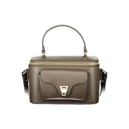 Coccinelle Beat Generation Leather Handbag - Brown Signature