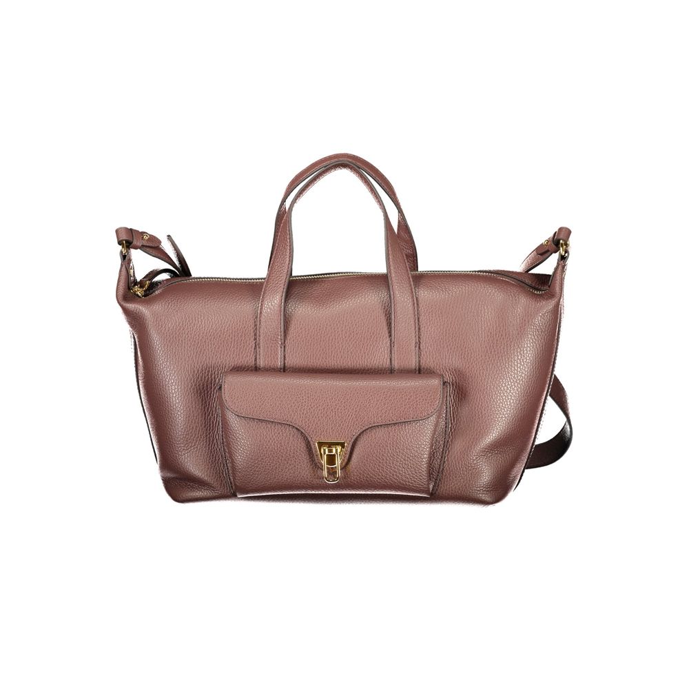 Coccinelle Beat Generation Leather Handbag - Brown Print
