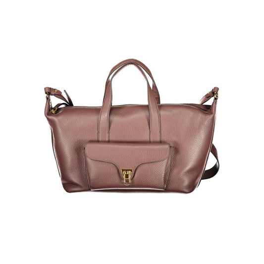 Coccinelle Beat Generation Leather Handbag - Brown Print