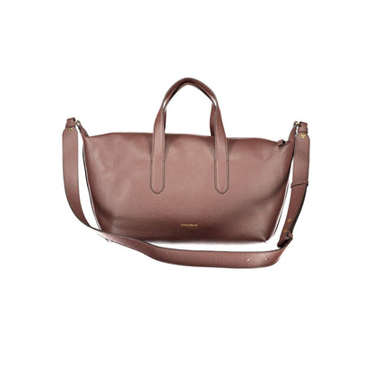 Coccinelle Beat Generation Leather Handbag - Brown Print