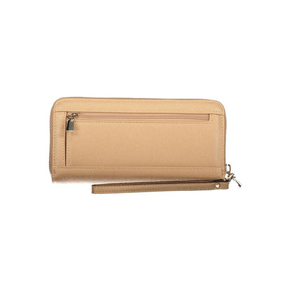 Cardholder Wallet by Guess Jeans for women in polyethylene beige showcases a refined silhouette, artfully detailed with the signature style of the Amorette Polyethylene Cardholder Wallet and functional card-organization coin-purse.