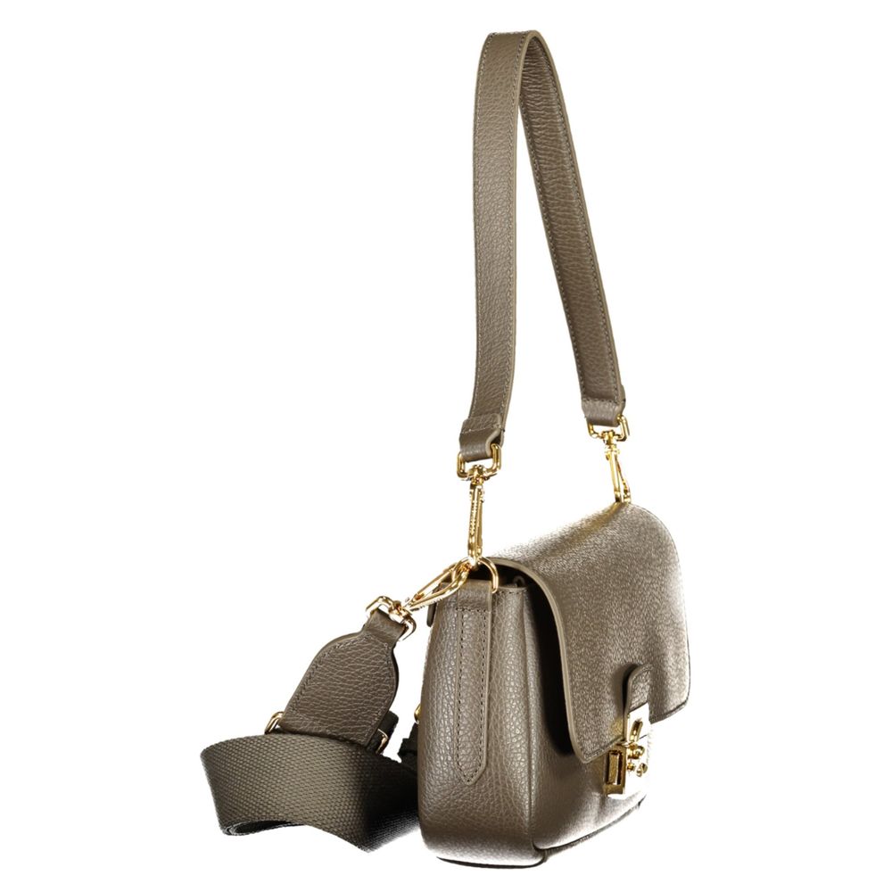 Handbag by Coccinelle for women in leather brown & signature features a signature silhouette, showcasing a secure zipper and signature external-pockets with versatile shoulder-strap & adjustable-strap for a sophisticated look.