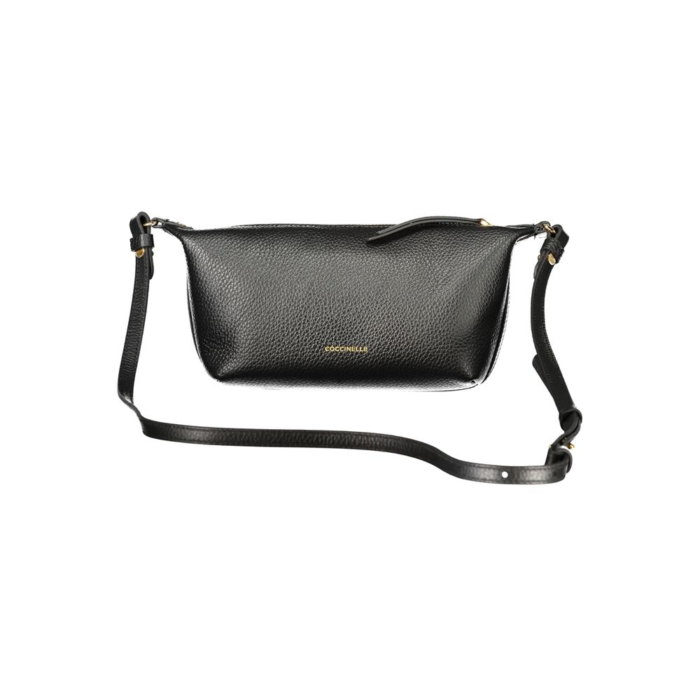 Handbag by Coccinelle for women in leather black features a exquisite silhouette, showcasing a secure zipper and exquisite external-pockets with versatile shoulder-strap & adjustable-strap for a exquisite finish.