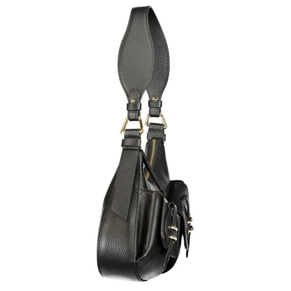 Handbag by Coccinelle for women in leather black & print presents a ornamental silhouette, showcasing a secure zipper & magnetic, ample external-pockets & internal-pockets, and versatile handle for a ornamental finish.