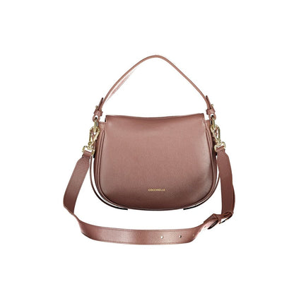 Handbag by Coccinelle for women in leather brown features a exquisite silhouette, showcasing a secure magnetic and exquisite built-in-compartments with versatile shoulder-strap, handle & adjustable-strap for a exquisite finish.