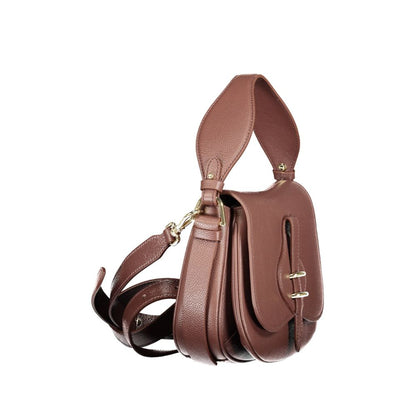 Handbag by Coccinelle for women in leather brown presents a ornamental silhouette, showcasing a secure magnetic, ample built-in-compartments, and versatile shoulder-strap, handle & adjustable-strap for a ornamental finish.