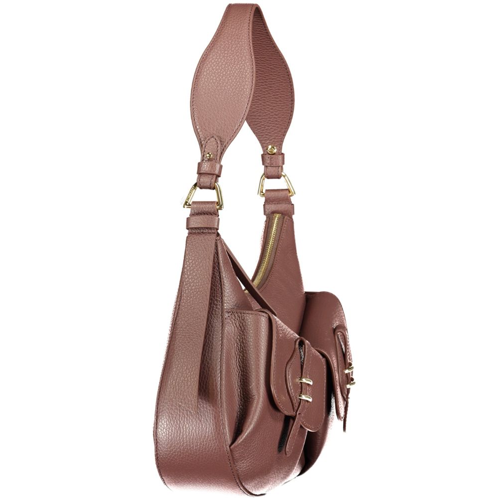 Shoulder Handbag by Coccinelle for women in leather brown & print features a exquisite silhouette, showcasing a secure zipper & magnetic and exquisite external-pockets & internal-pockets with versatile shoulder-strap & handle for a exquisite finish.