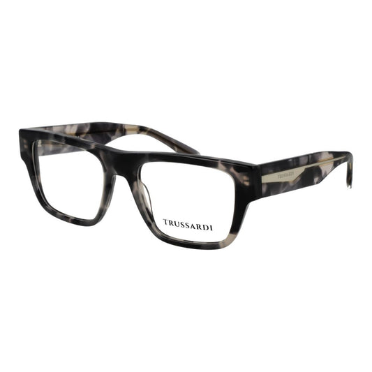 Eyeglasses Frames by Trussardi for unisex in acetate and gray showcases an refined full-frame frame design featuring a sophisticated gray coloured frame for an refined and refined aesthetic.