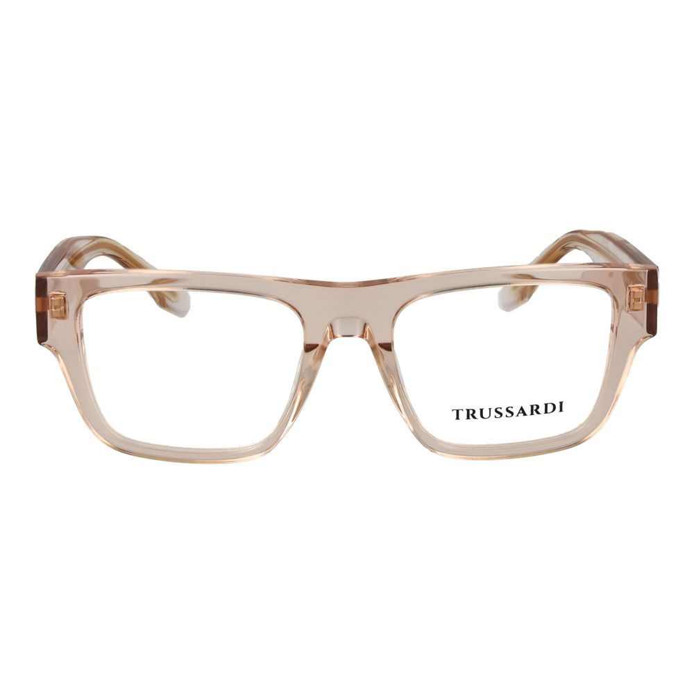 Eyeglasses Frames by Trussardi for unisex in acetate and orange showcases a refined silhouette, detailed with a coral coloured frame finish and a sophisticated full-frame frame design.