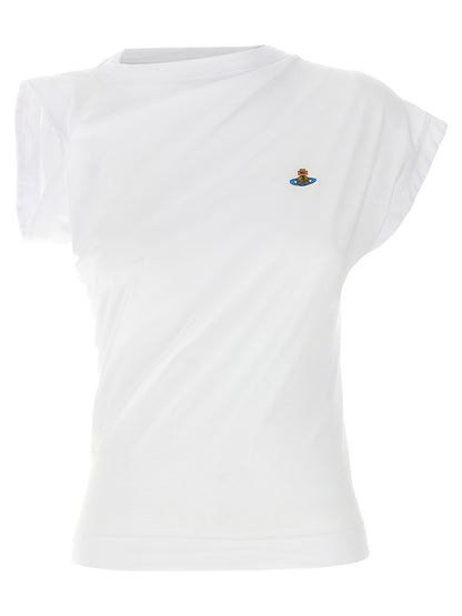 Vivienne Westwood Orb Women's Short-Sleeve Cotton T-Shirt - White Patterned