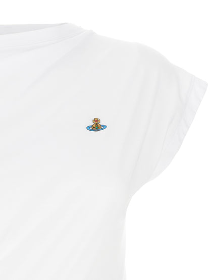 Vivienne Westwood Orb Women's Short-Sleeve Cotton T-Shirt - White Patterned