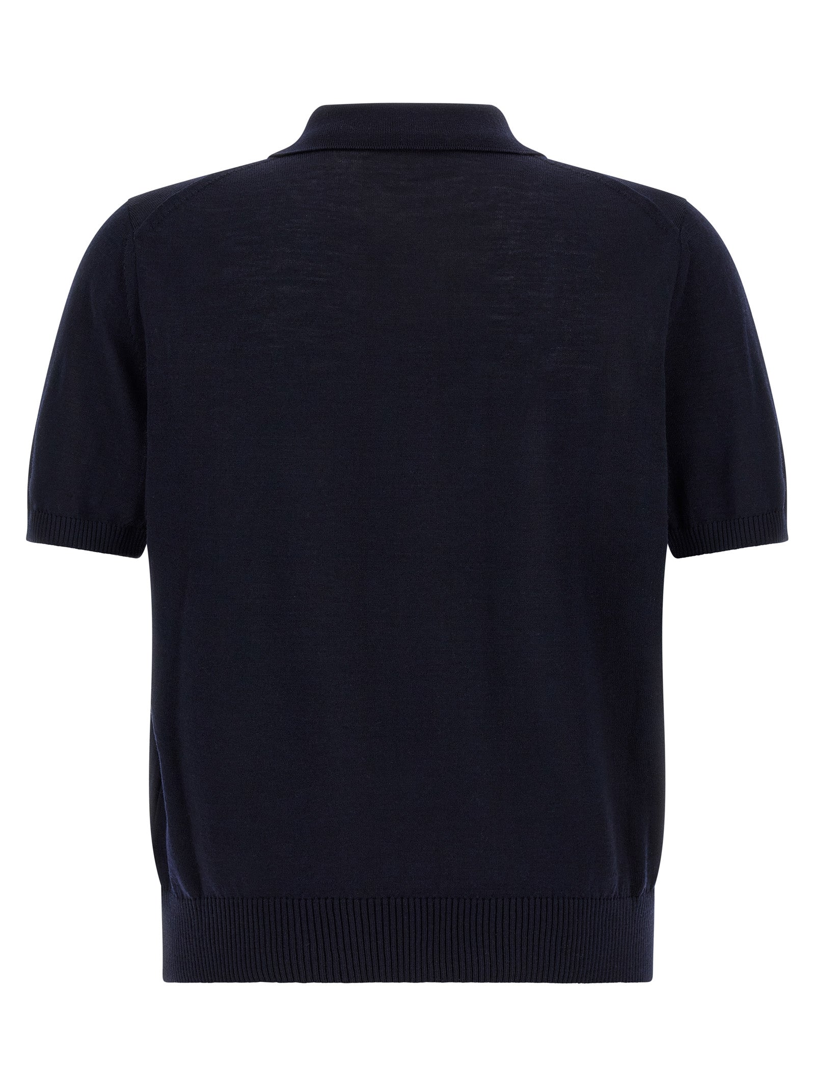 Polo Shirt by Hugo Boss for men in virgin wool dark-blue presents a sleek silhouette, featuring a refined and for a sleek finish.