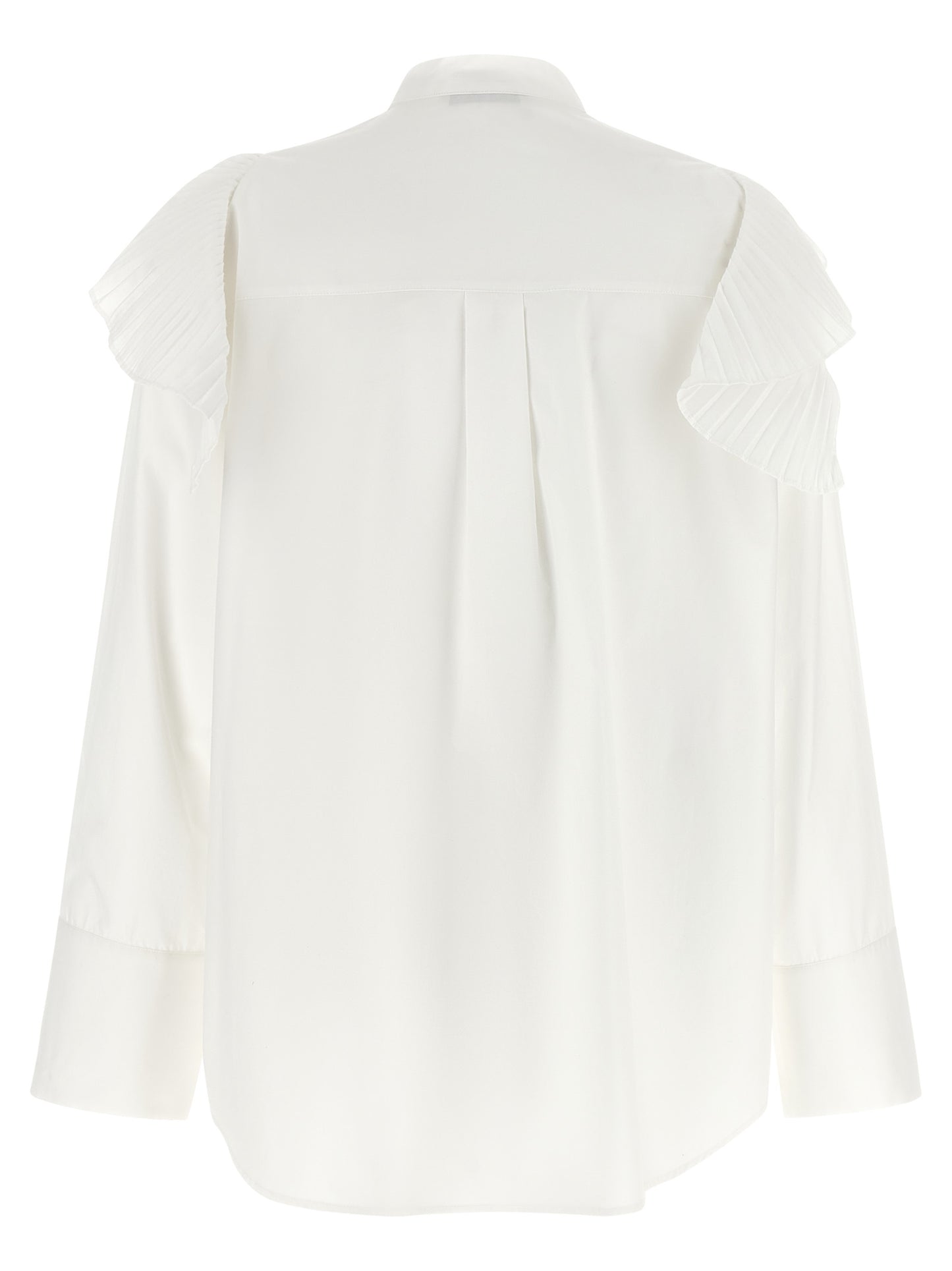 Blouse by Alberta Ferretti for women in cotton gold & white, featuring a nuanced and nuanced for a sophisticated finish.