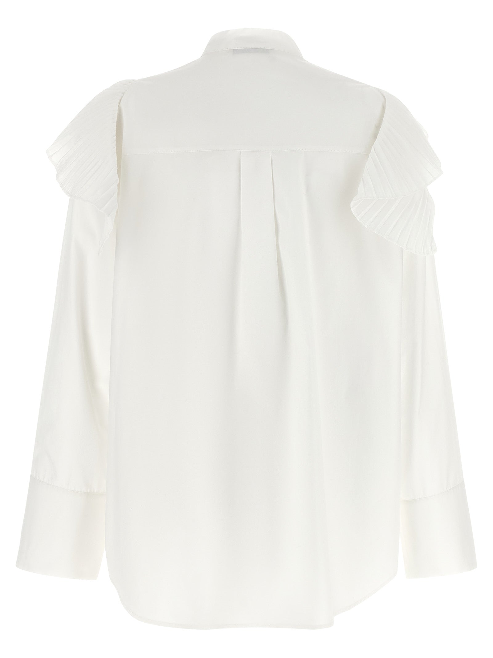 Blouse by Alberta Ferretti for women in cotton gold & white, featuring a nuanced and nuanced for a sophisticated finish.