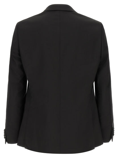Pant Suit by Pal Zileri for men in satin wool black presents a nuanced silhouette, showcasing a nuanced and nuanced straight for an elevated aesthetic.