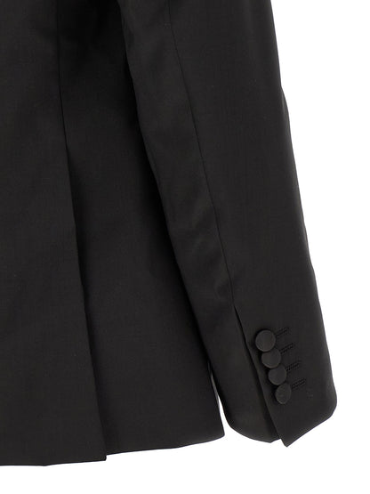 Pant Suit by Pal Zileri for men in satin wool black showcases an bespeak silhouette, artfully detailed with a sophisticated and an bespeak straight for a refined finish.