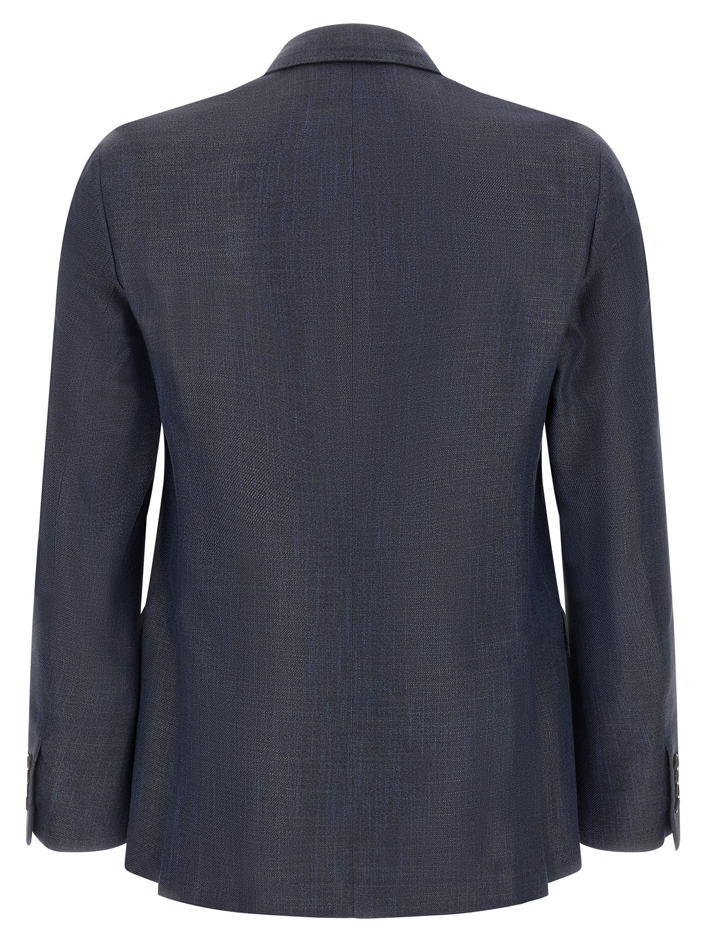 Blazer by Pal Zileri for men in viscose gold & navy showcases a polished silhouette, highlighted by a refined lapel neckline and polished for a sophisticated finish.