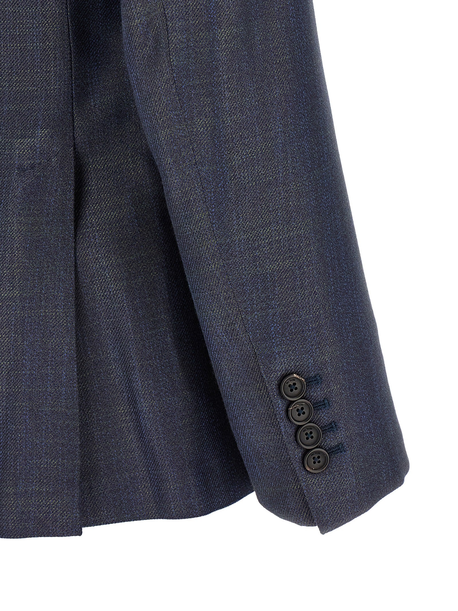 Blazer by Pal Zileri for men in viscose gold & navy presents a distinguished silhouette, detailed with a distinguished and distinctive for a truly sophisticated finish.