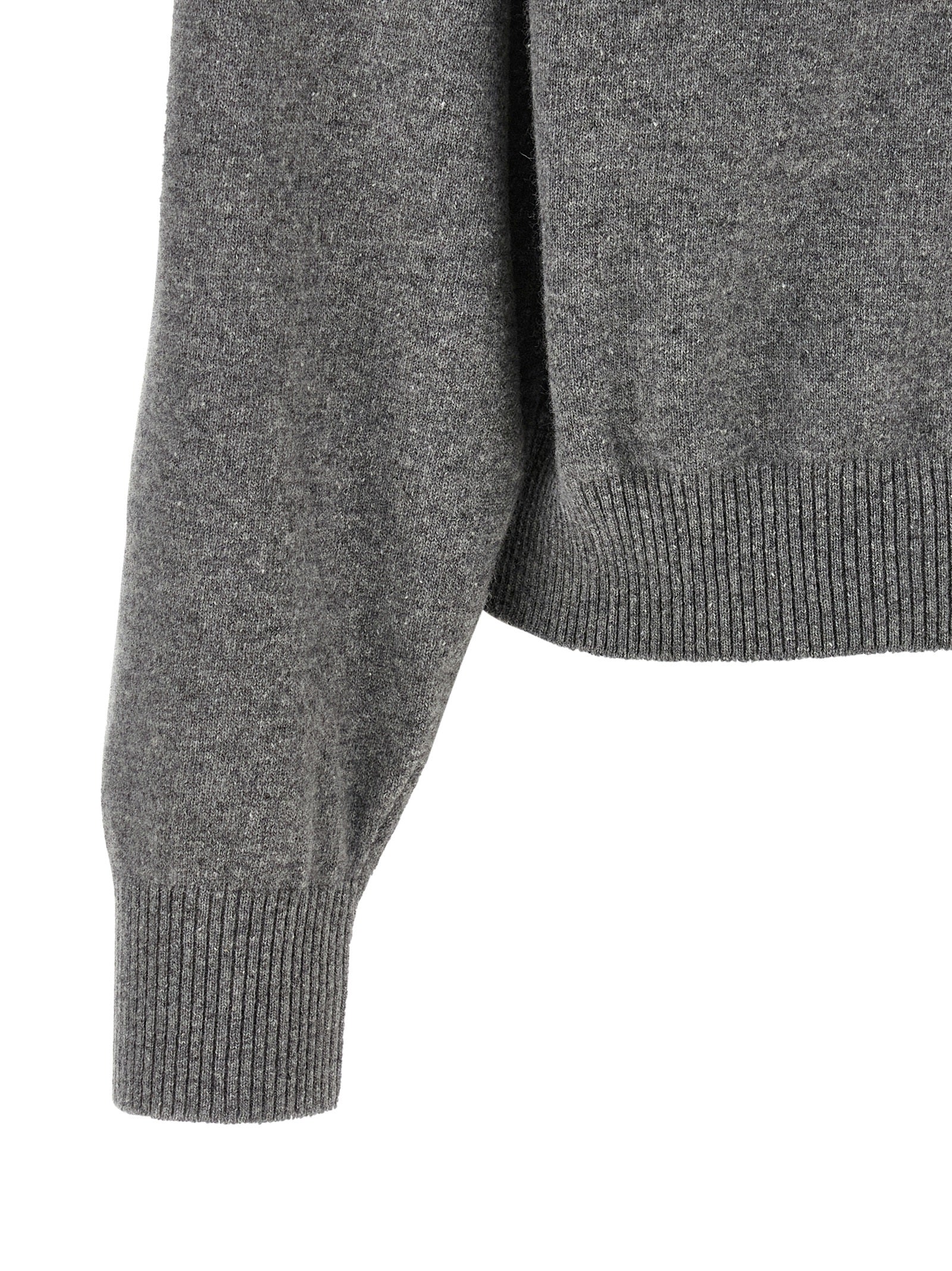 Cardigan by Alberta Ferretti for women in virgin wool gray & floral showcases a luxurious silhouette, meticulously detailed with a sophisticated and for a refined finish.