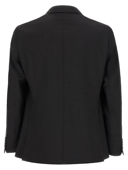 This Pant Suit by Pal Zileri for men in wool gray presents a discerning silhouette, featuring a sophisticated and a discerning for a refined and polished look.