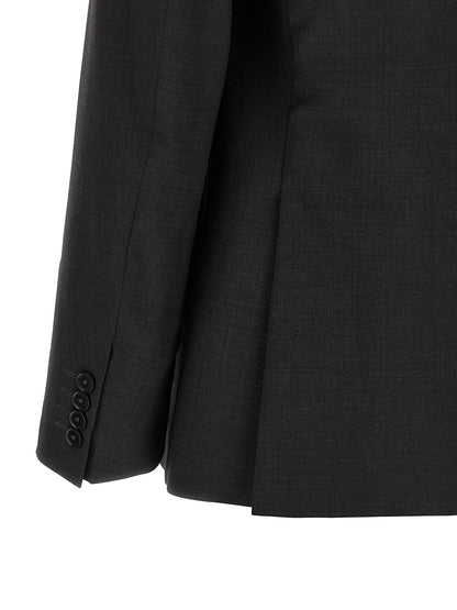 Pant Suit by Pal Zileri for men in wool gray presents a nuanced silhouette, showcasing a nuanced and nuanced for an elevated aesthetic.