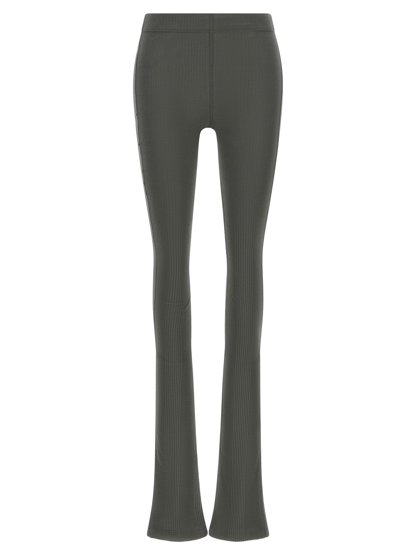 Trousers by Armarium for women in cotton gray presents a perennial silhouette, meticulously tailored with a flared cut, long finish, and an elegant .