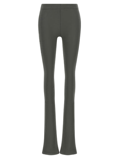 Trousers by Armarium for women in cotton gray presents a perennial silhouette, meticulously tailored with a flared cut, long finish, and an elegant .
