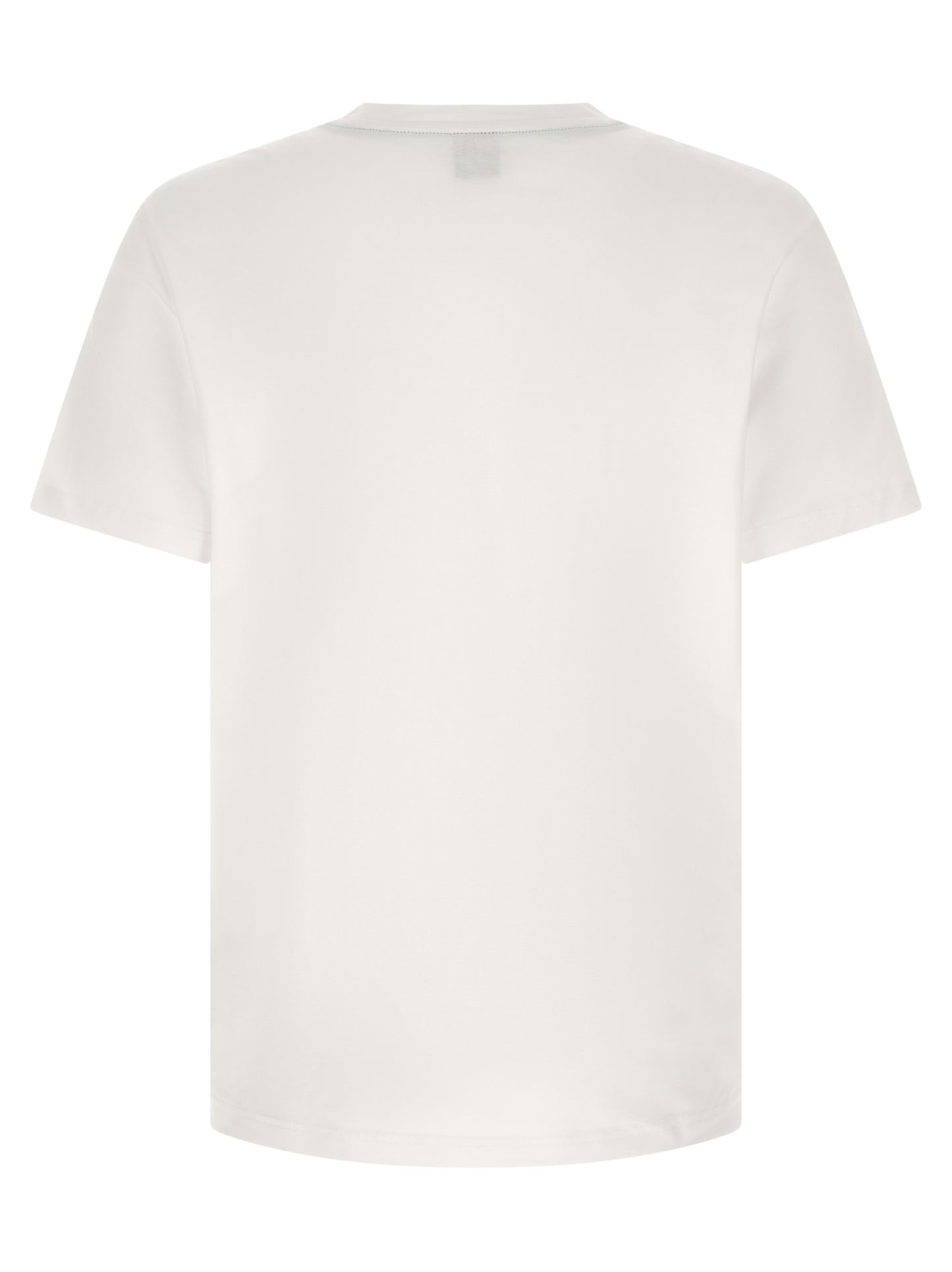 T-Shirt by Hugo Boss for men in stretch cotton green & white showcases a fashionable silhouette, elegantly detailed with a fashionable and for a sophisticated, high-fashion look.