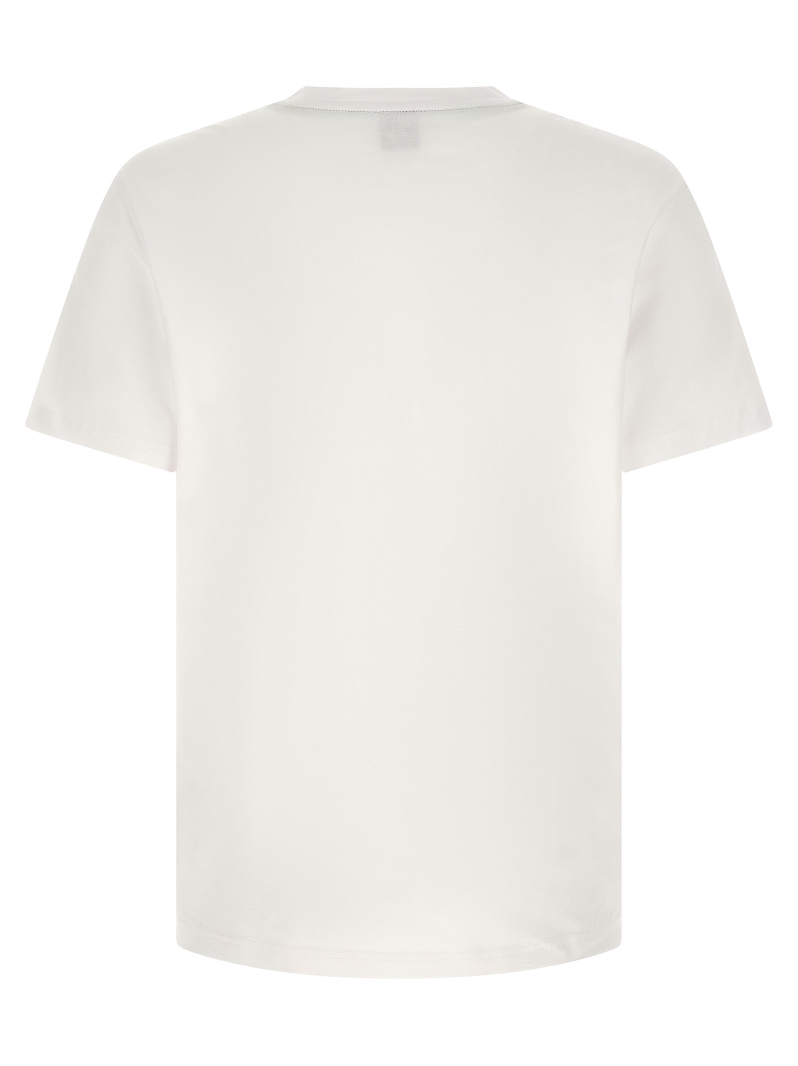 T-Shirt by Hugo Boss for men in stretch cotton green & white showcases a fashionable silhouette, elegantly detailed with a fashionable and for a sophisticated, high-fashion look.