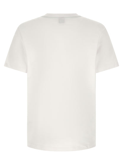 T-Shirt by Hugo Boss for men in stretch cotton green & white showcases a fashionable silhouette, elegantly detailed with a fashionable and for a sophisticated, high-fashion look.