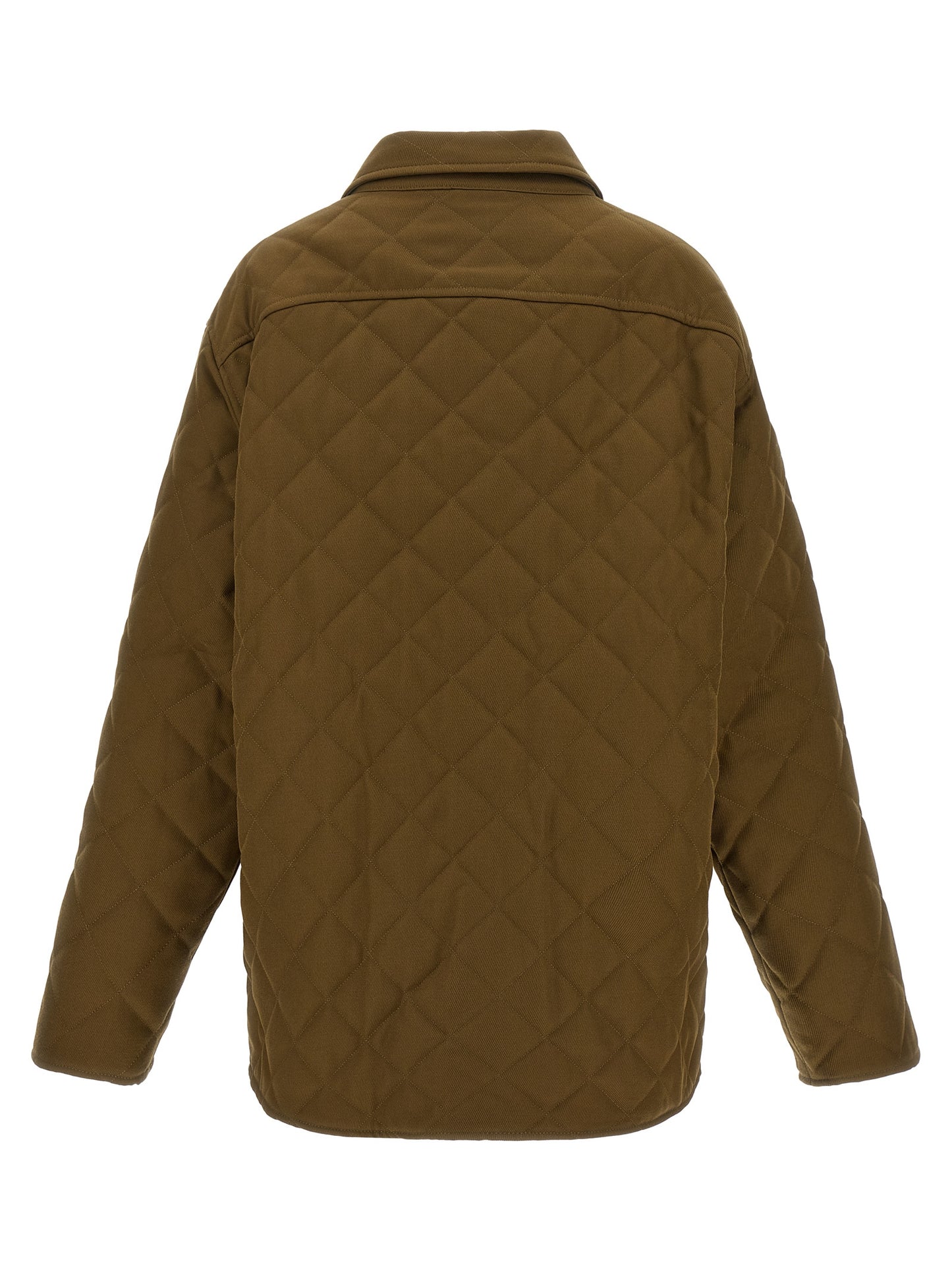 Windbreaker Jacket by A.P.C. for women in polyester & virgin wool bicolour, green & silver presents a resilient silhouette, artfully detailed with a sophisticated and functional pockets & windproof for a resilient finish.