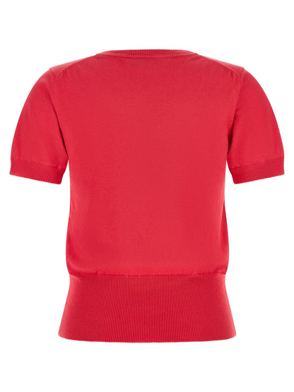 T-Shirt by Vivienne Westwood for women in cashmere cotton blend multicolor & red features an on trend silhouette, perfectly showcasing a on trend and for an elevated aesthetic.