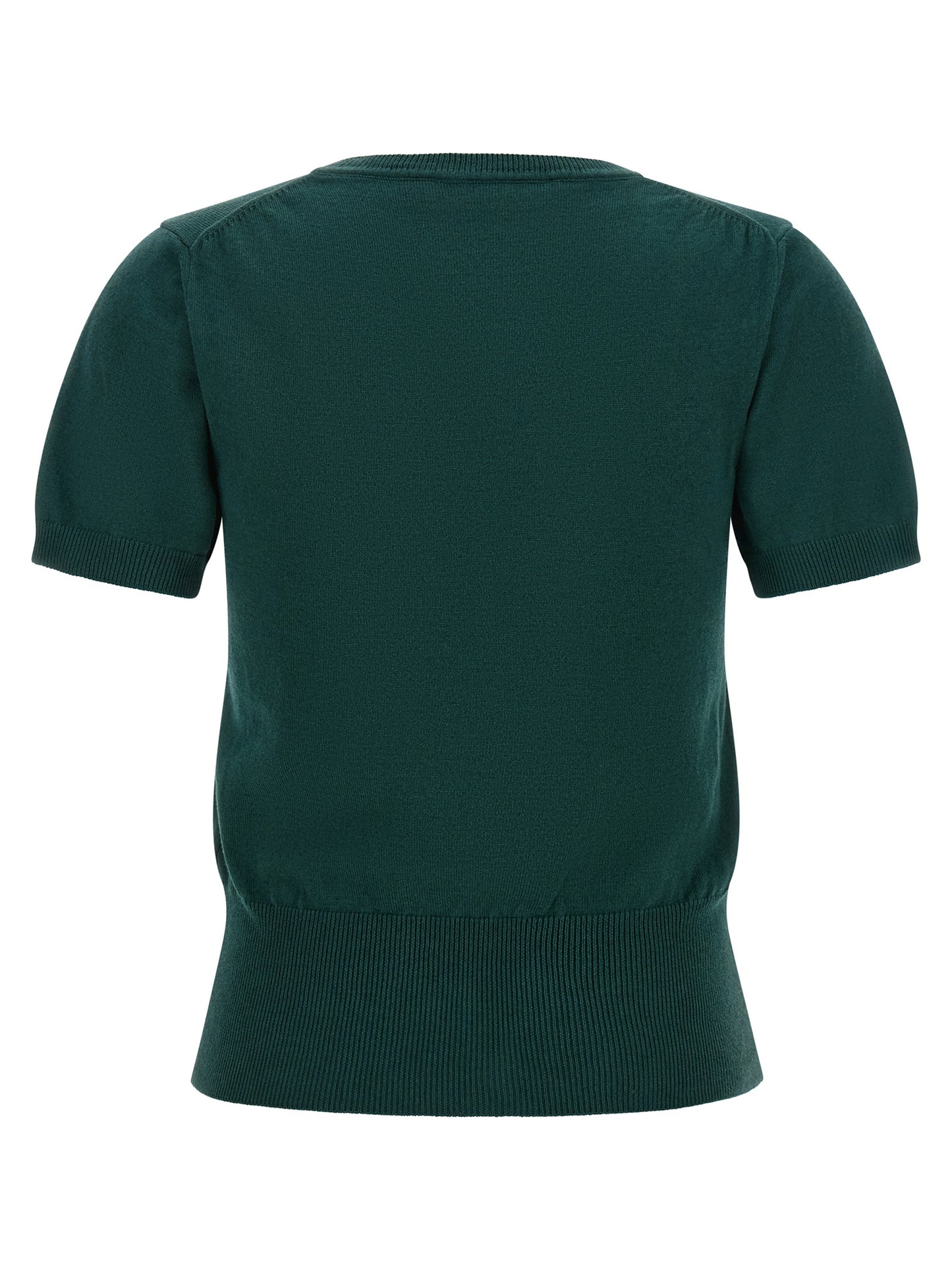 Shirt by Vivienne Westwood for women in cashmere cotton blend bicolour, green & patterned presents a discerning silhouette, showcasing a sophisticated crew neckline and for a truly discerning finish.