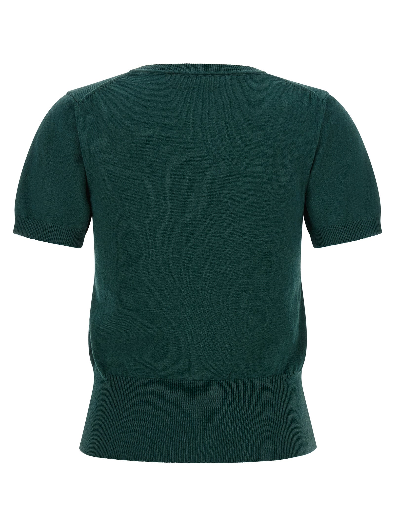 Shirt by Vivienne Westwood for women in cashmere cotton blend bicolour, green & patterned presents a discerning silhouette, showcasing a sophisticated crew neckline and for a truly discerning finish.