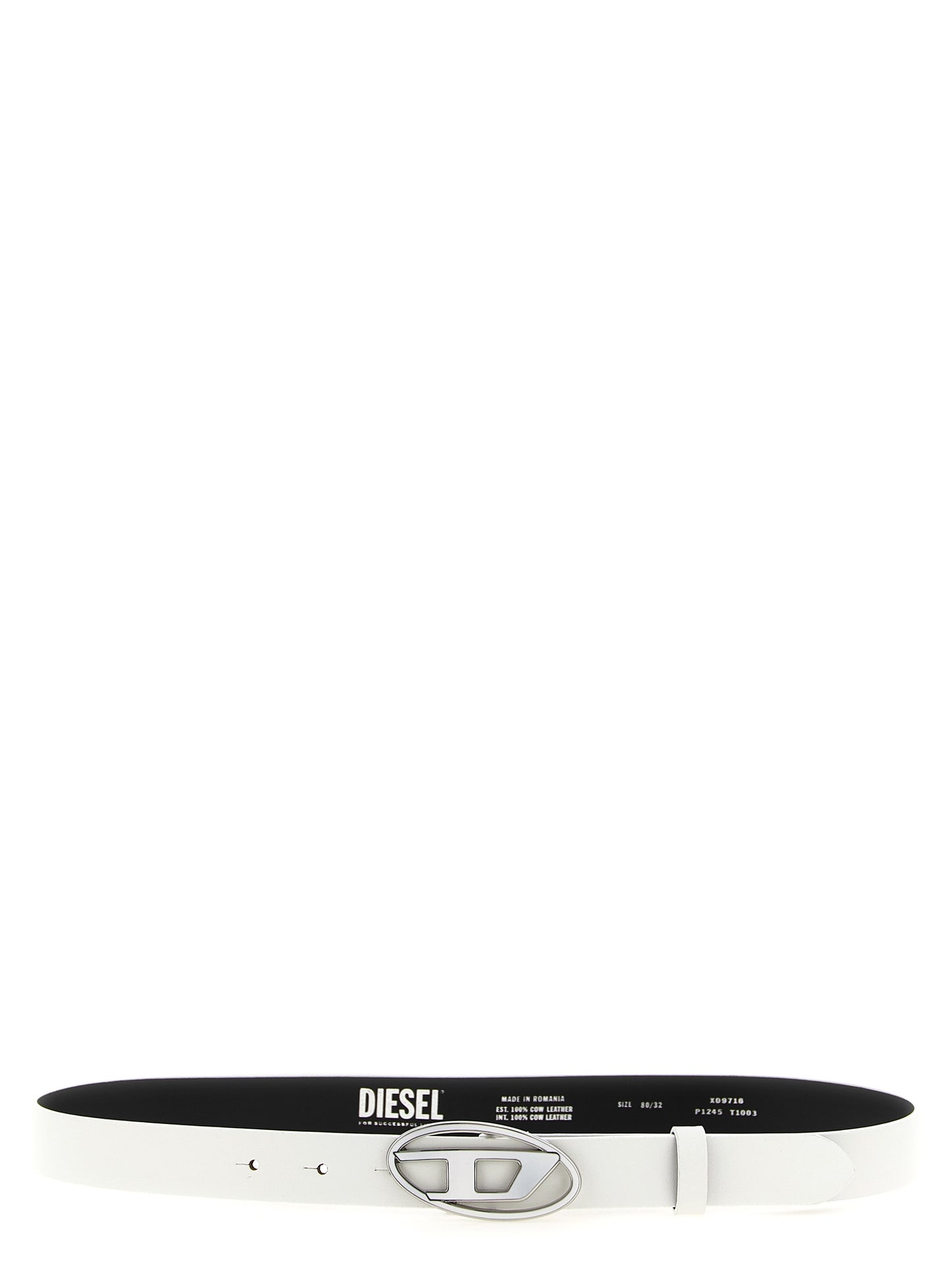 Belt by Diesel for women in leather & metal white features an distinguished design, perfectly showcasing the sophisticated craftsmanship of this distinguished 1 Dr Leather & Metal Belt.