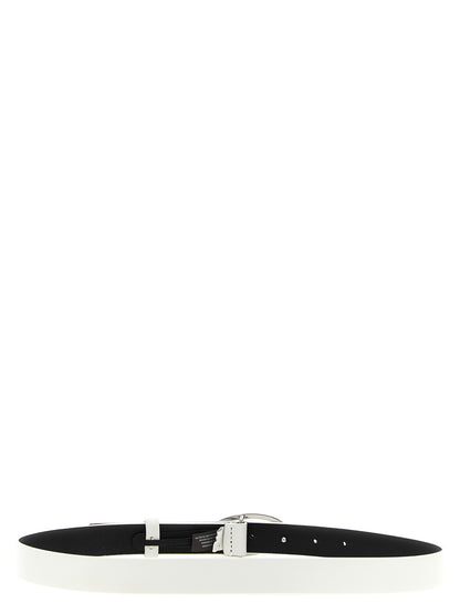Belt by Diesel for women in leather & metal white presents a artisanal silhouette from the 1 Dr Leather & Metal Belt collection, showcasing an artisanal design and refined craftsmanship for a artisanal look.