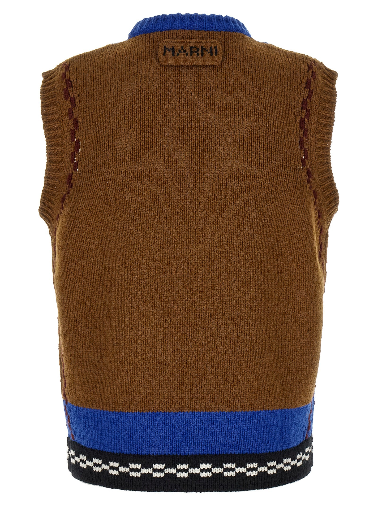 Sweater by Marni for men in wool multicolor & patterned showcases an masterful silhouette, artfully detailed with a masterful round neckline and for a sophisticated, premium finish.