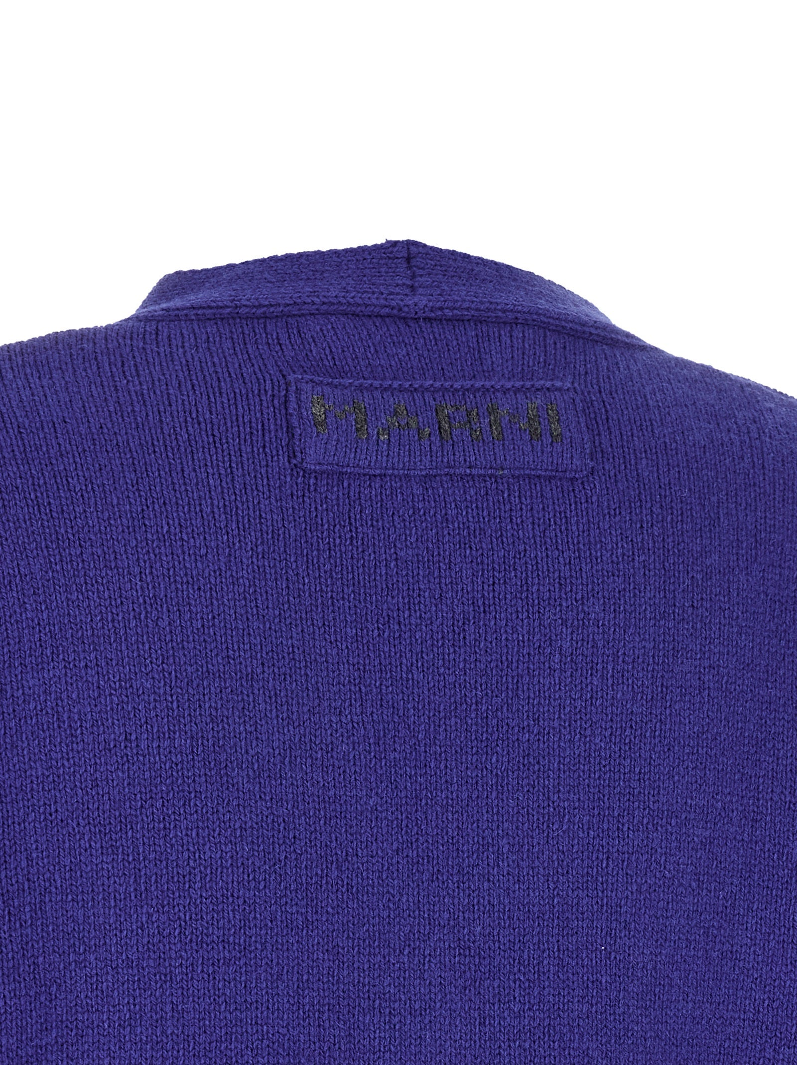 Cardigan by Marni for women in cashmere virgin wool blue & floral features an impeccable silhouette, showcasing a sophisticated and detail for a truly impeccable finish.
