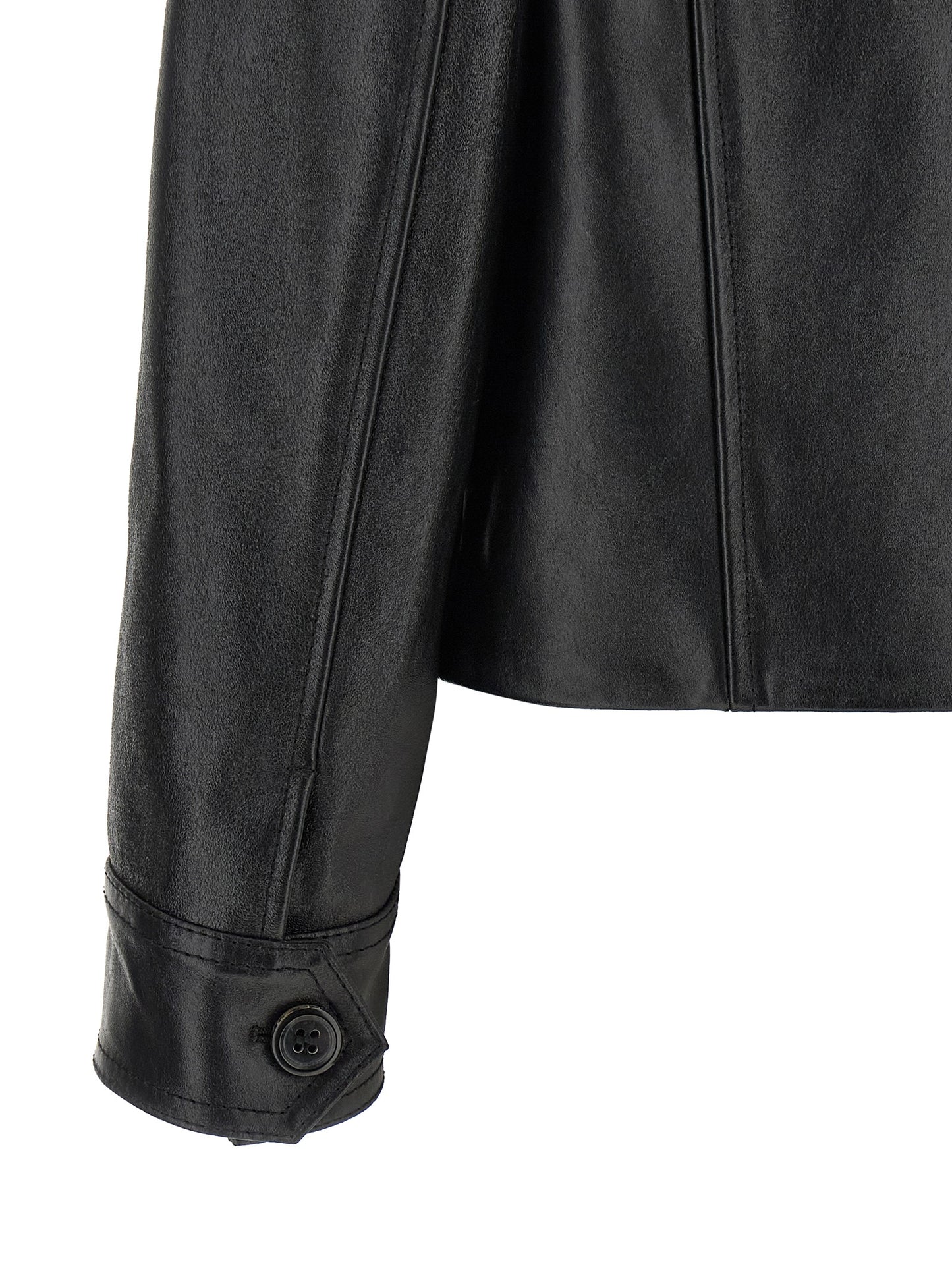 Jacket by Marni for women in calfskin suede leather black, brown & signature presents a authentic silhouette, artfully detailed with a authentic and functional pockets for a premium authentic finish.