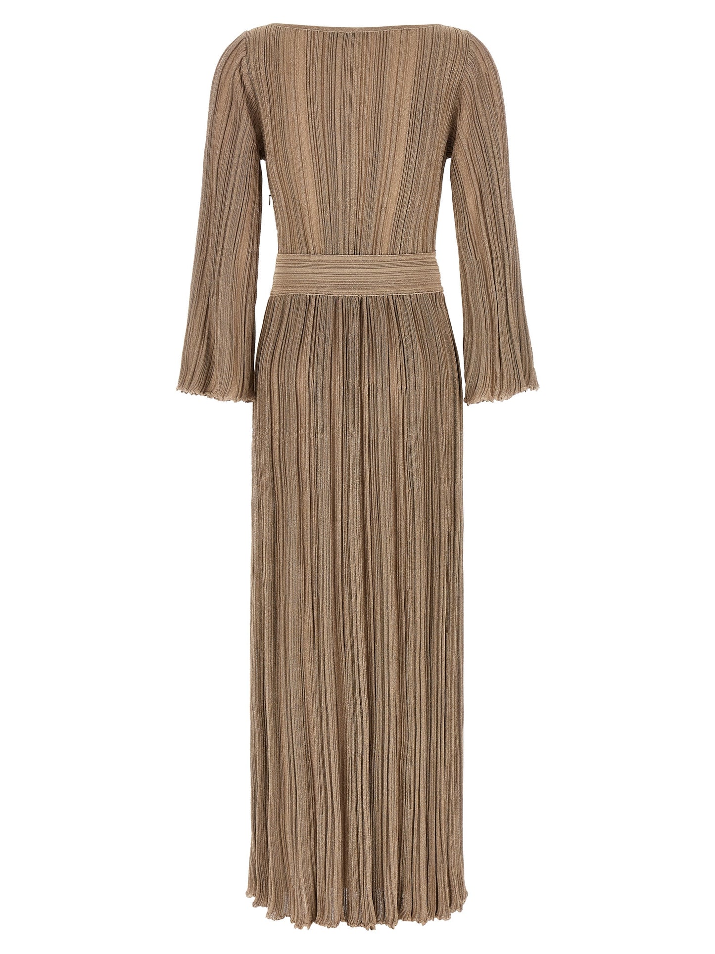 ANTONINO VALENTI Women's Boat Neck Polyester & Viscose Dress - Gold Signature